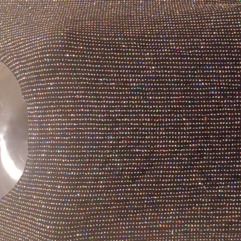 Romni Nicole Black and Silver Sparkle Top, Size Small - Picture 6 of 7